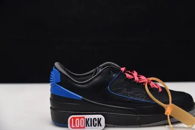Rep Jordan Black Low Blue 2 Retro Off-White DJ4375-004 SP 0424